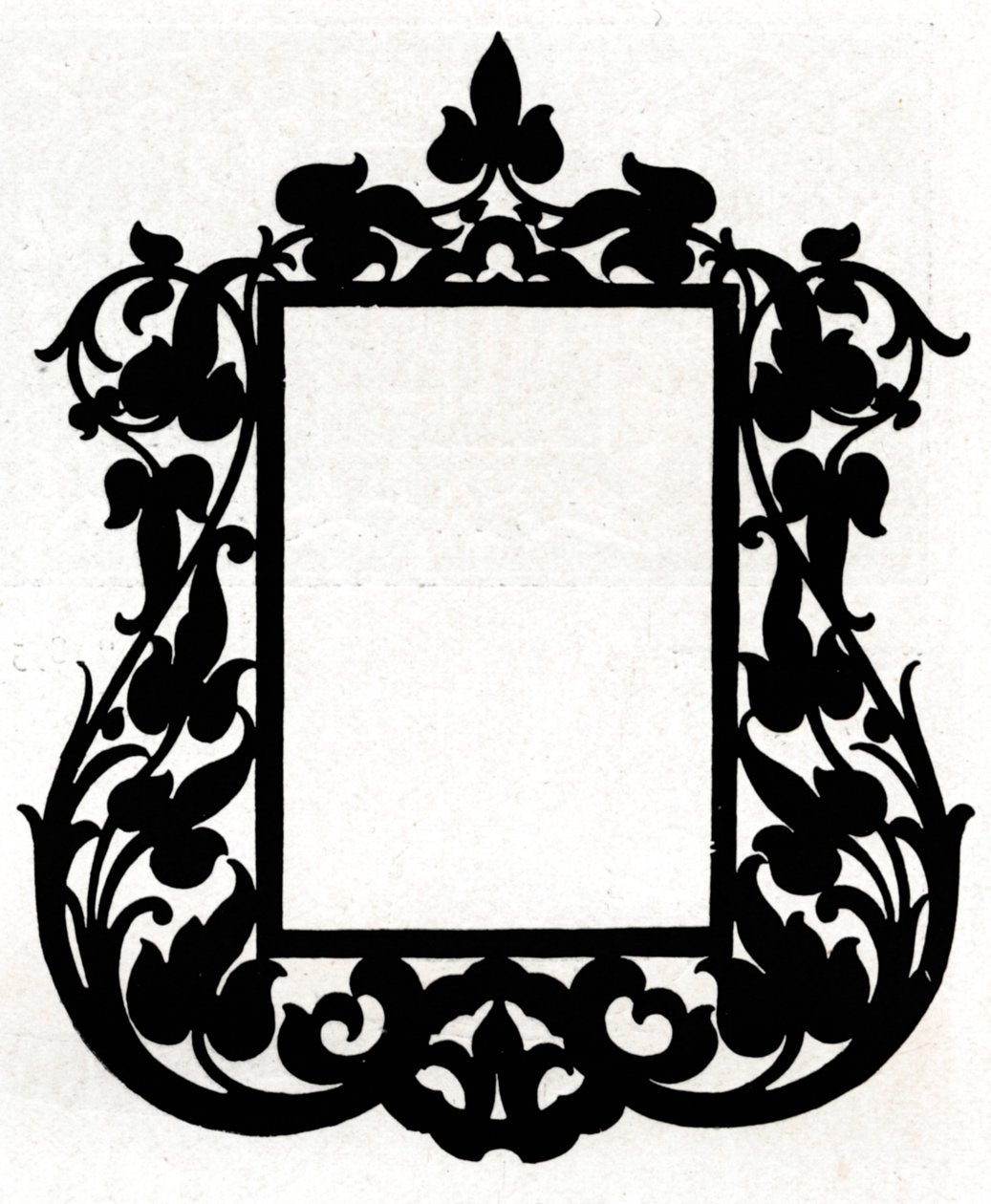 En design för en tavelram med titeln Aesthetic, 1898 av Unbekannt