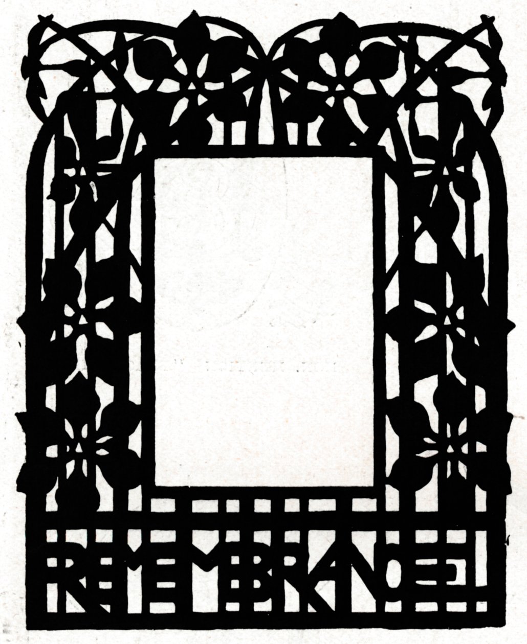 En design för en tavelram med titeln Margery Daw, 1898 av Unbekannt
