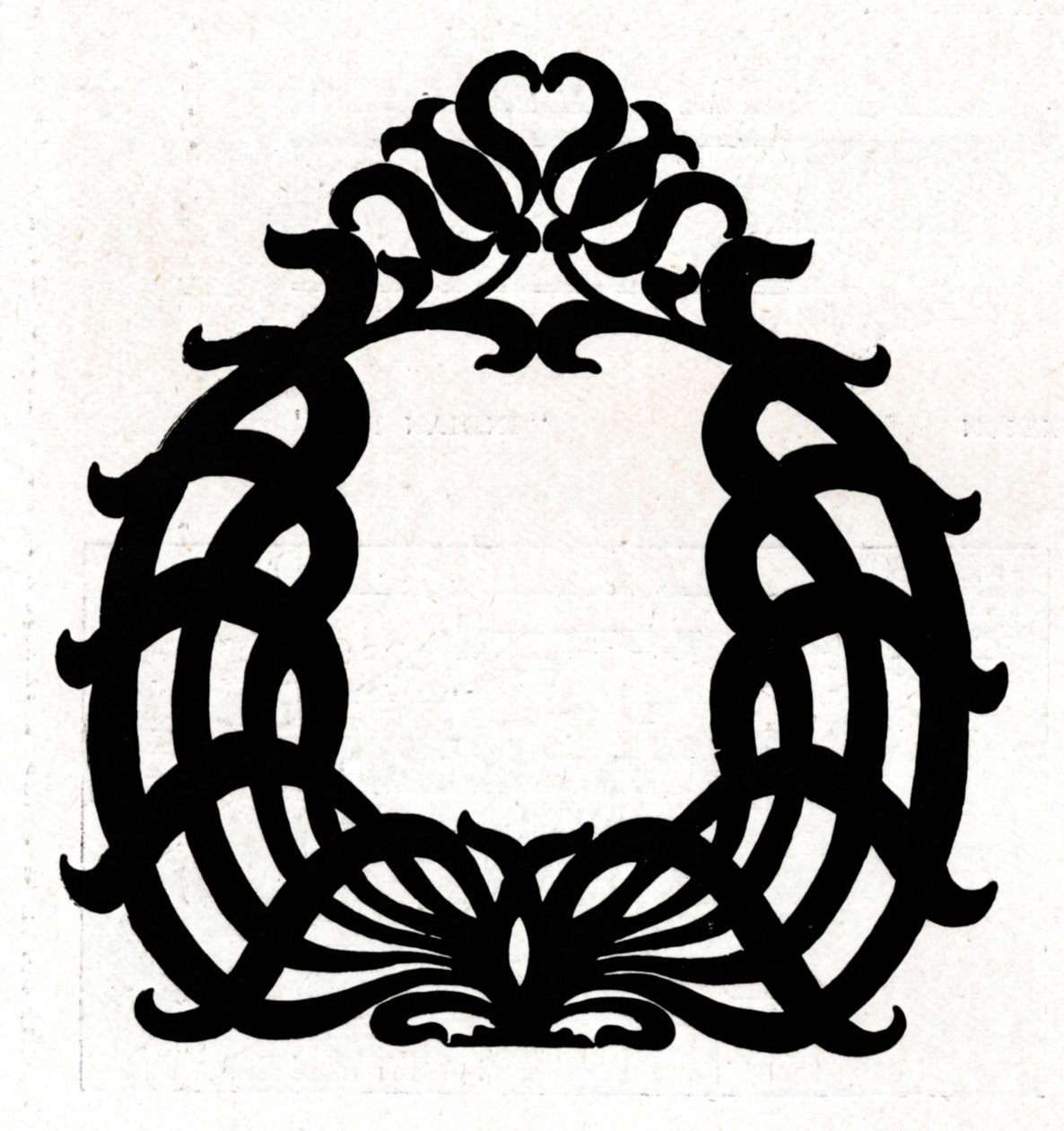 En design för en tavelram med titeln Sixpence, 1898 av Unbekannt