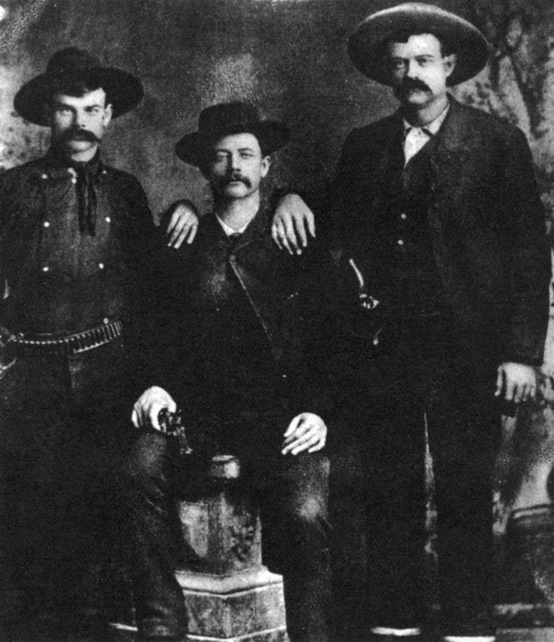 Ett omtvistat fotografi av tågrånaren och fredlösen Sam Bass, c1877-1878 1954 av Unbekannt