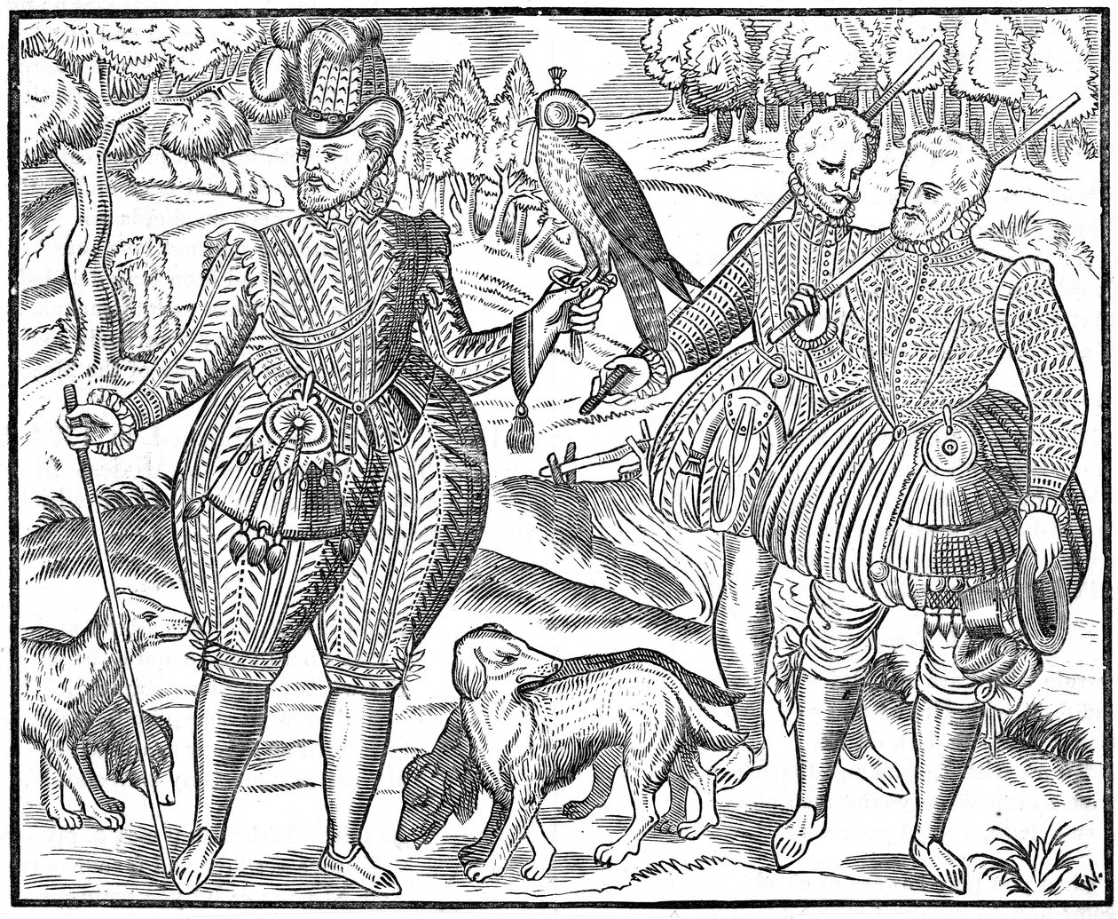 En falkonerare, 1611 av Unbekannt