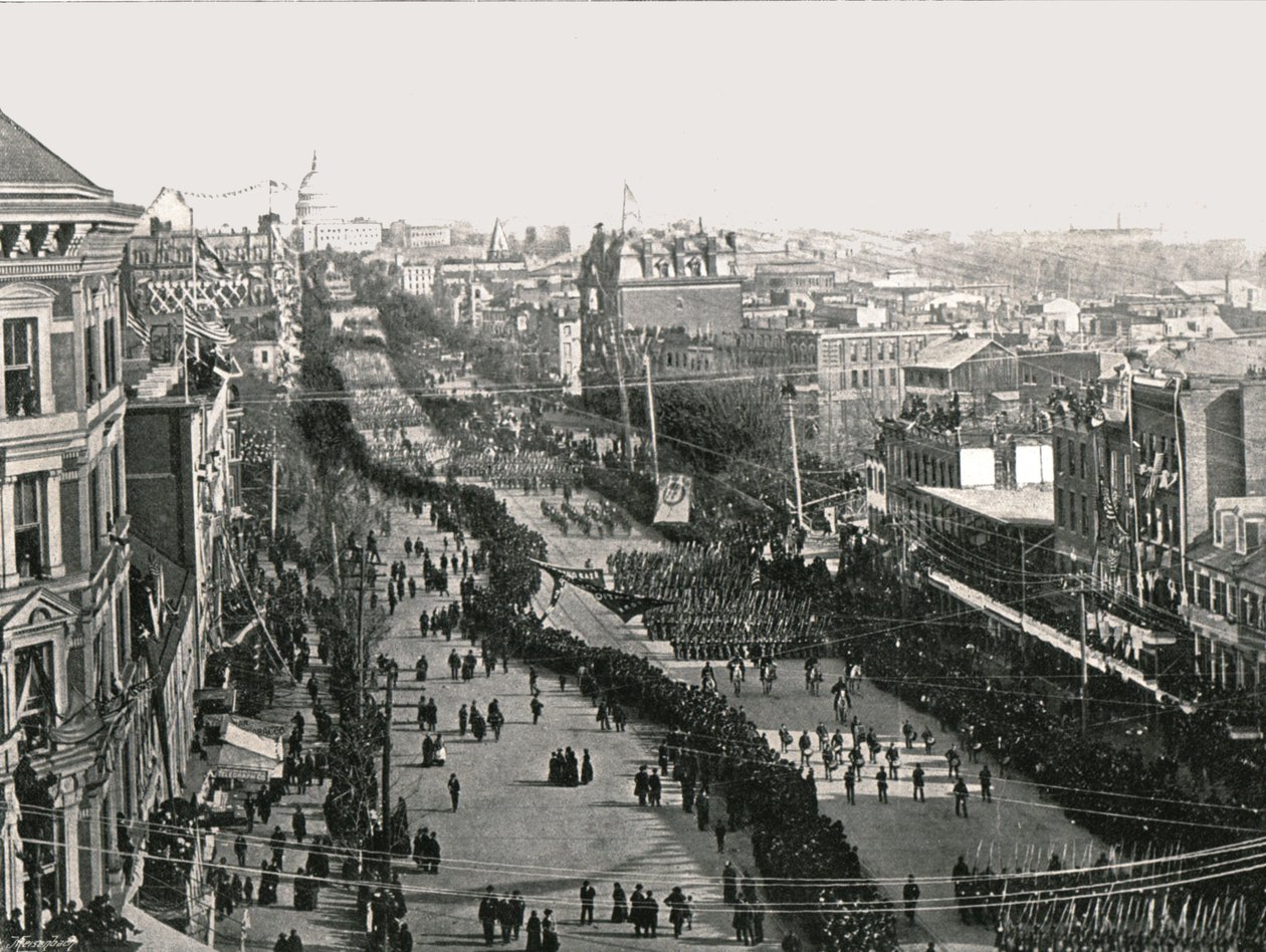 En festdag i den amerikanska huvudstaden Washington DC, USA, 1895. av Unbekannt