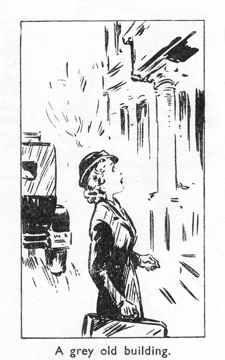 En grå gammal byggnad, 1940 av Unbekannt