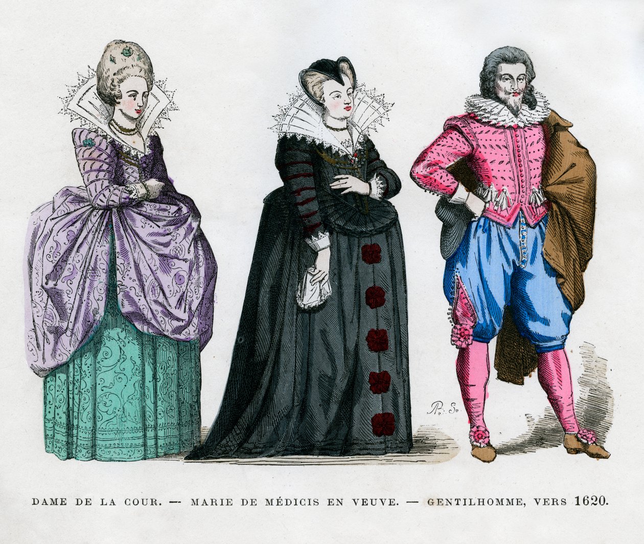 En hovdam, Marie de Medici som änka och en gentleman, c1620 1882-1884 av Unbekannt