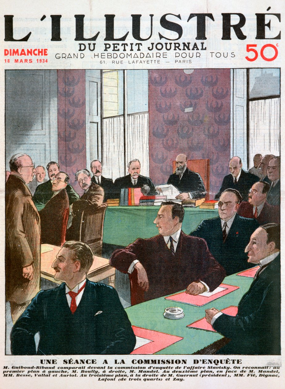 Ett möte i undersökningsnämnden 1934 av Unbekannt