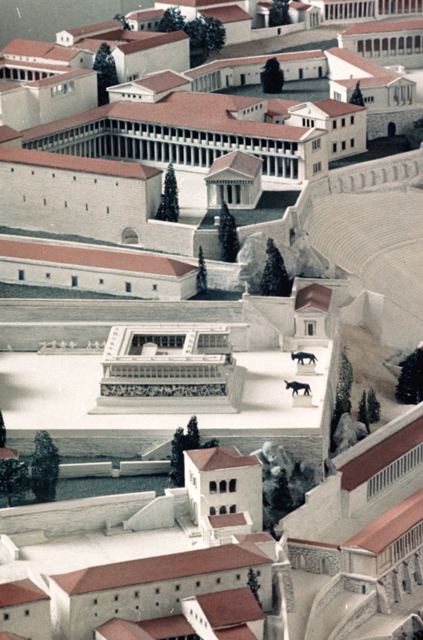 En modell av den antika grekiska staden Pergamon av Unbekannt