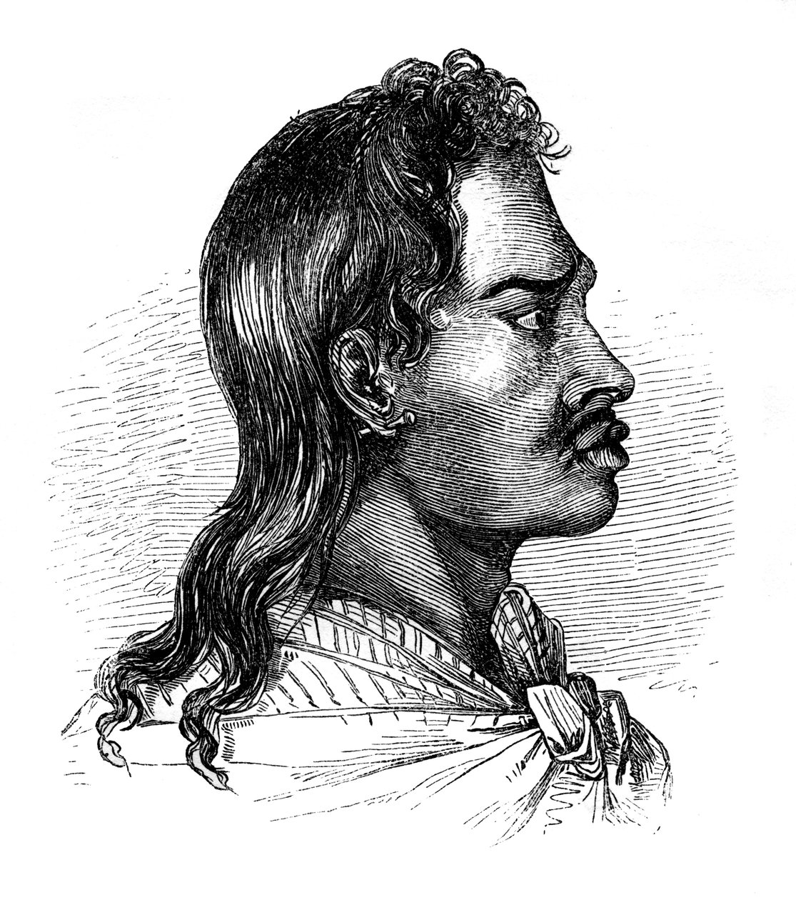 Infödd i Tahiti, 1848 av Unbekannt