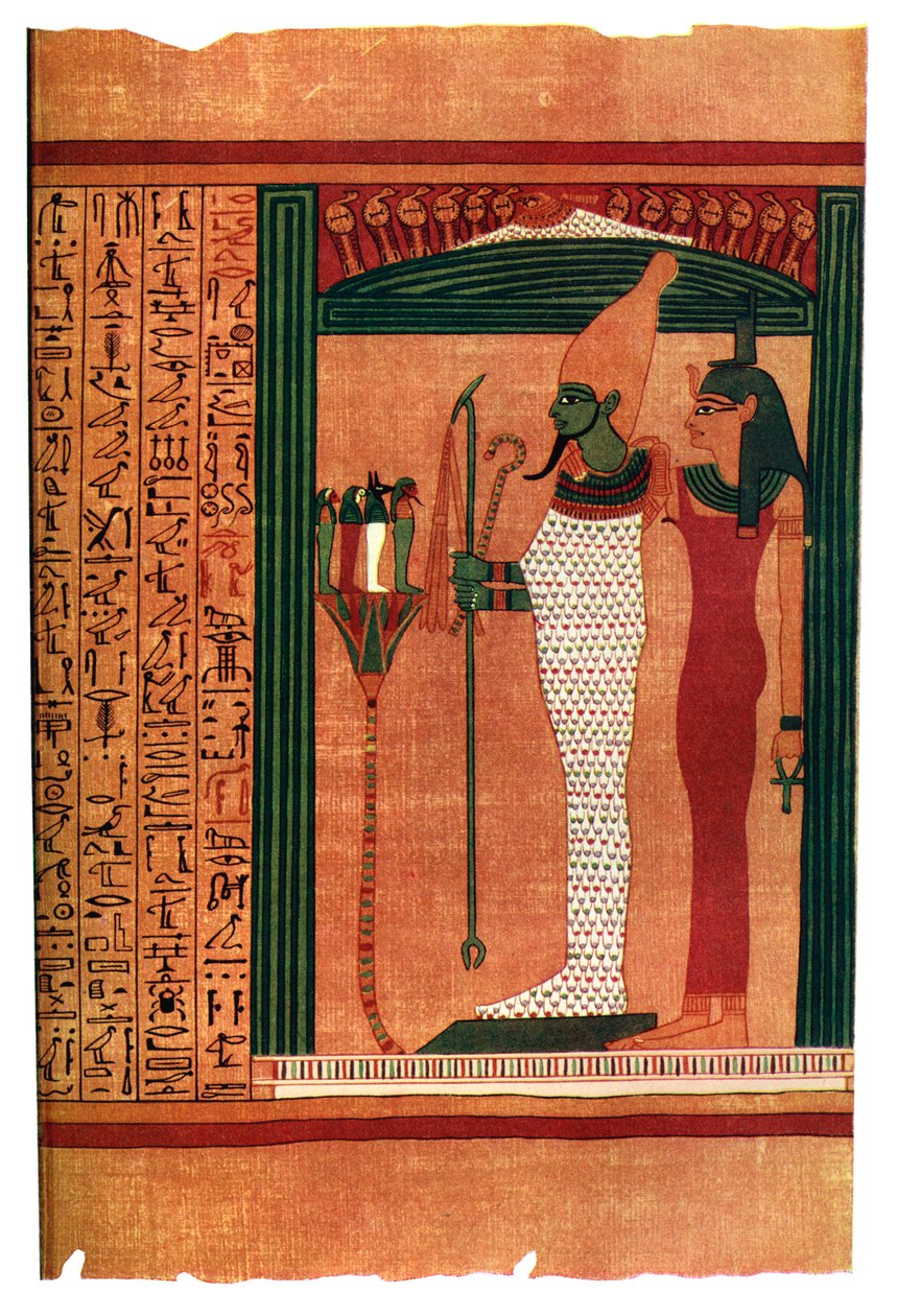 En sida ur The Book Of The Dead, 1926 av Unbekannt