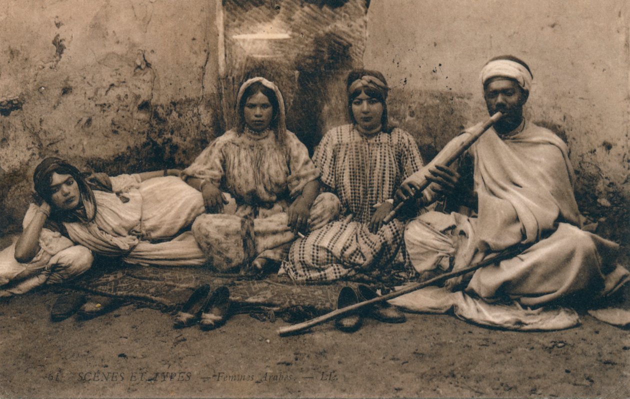 Ett fotografi föreställande traditionella arabiska människor, c1909 av Unbekannt