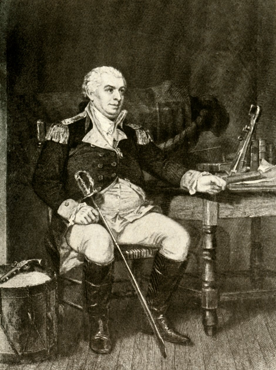Ett porträtt av Commodore Barry från den amerikanska flottan, c1780, 1937. av Unbekannt