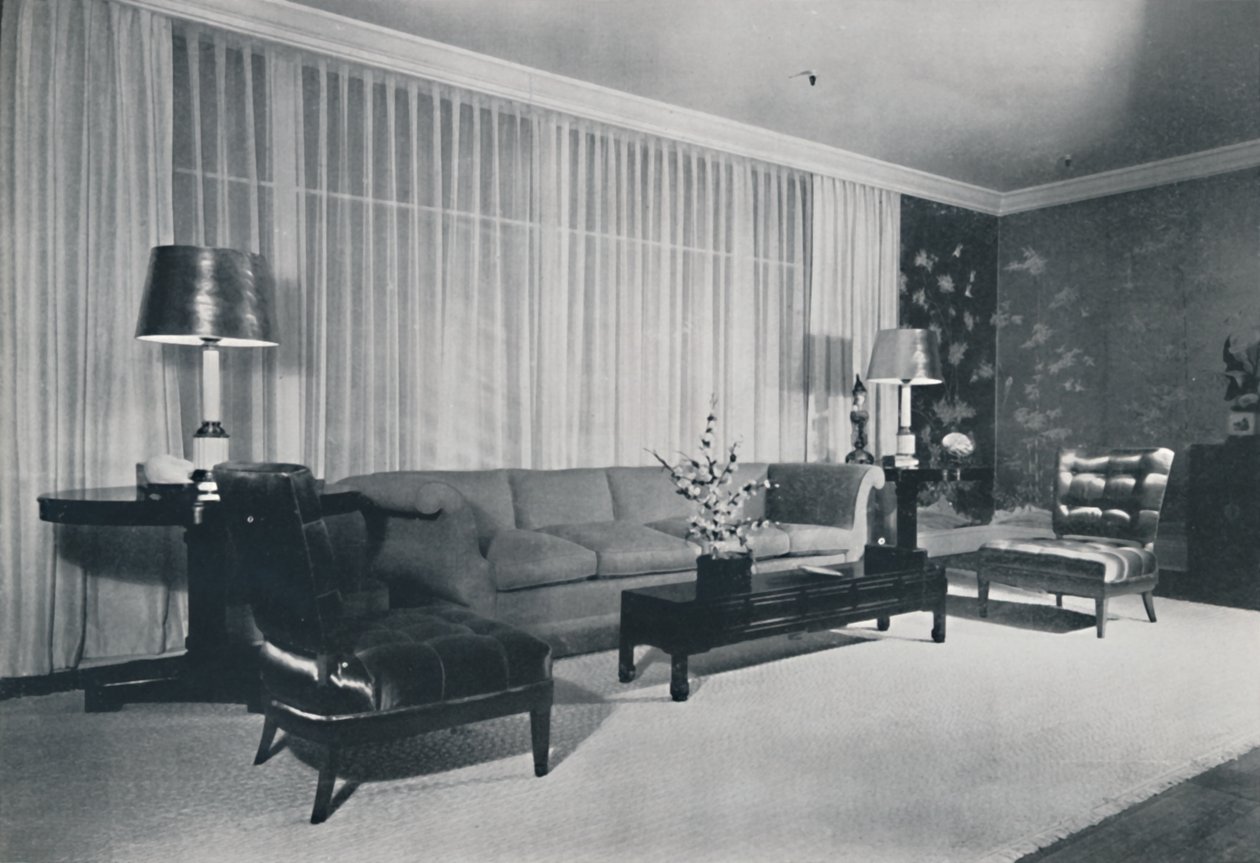 Ett rum arrangerat av Lord & Taylor i New York, 1942 av Unbekannt