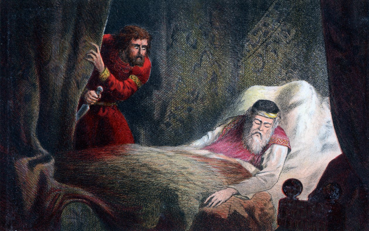 En scen från Macbeth, c1600-talet av Unbekannt