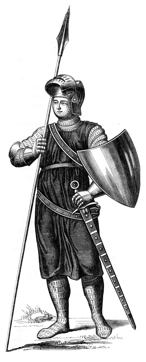 En soldat av kung Filip IV av Frankrike, 1849 av Unbekannt