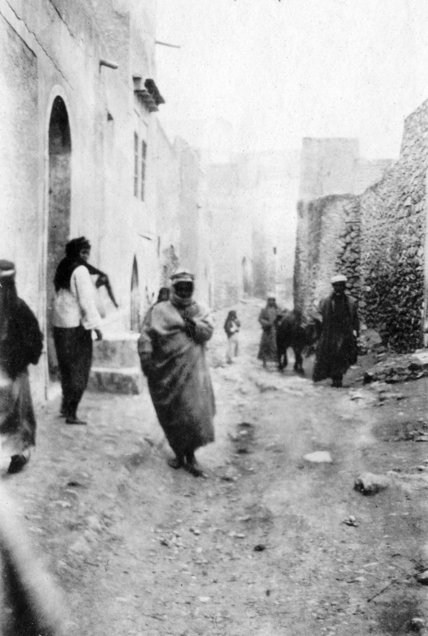 En gata i Mosul, Mesopotamien, 1918 av Unbekannt