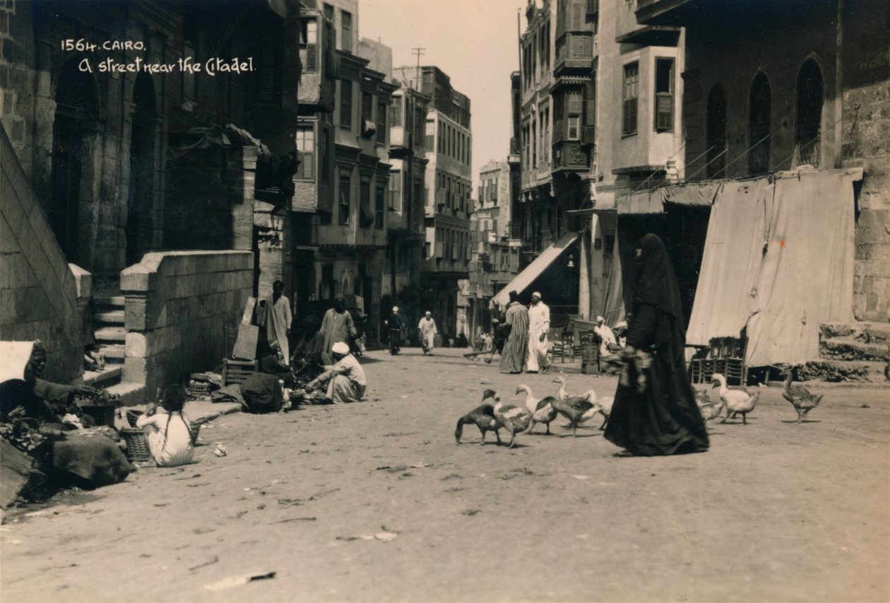 En gata nära citadellet, Kairo, Egypten, 1936 av Unbekannt