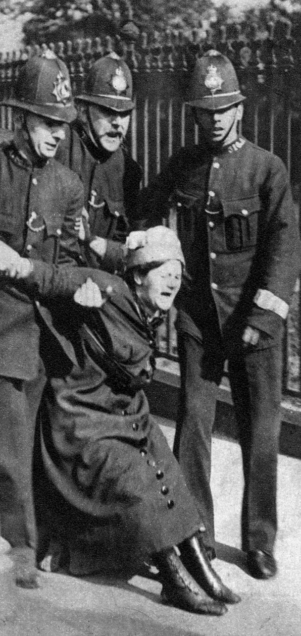 En suffragett arresteras, ca 1910-talet 1935 av Unbekannt