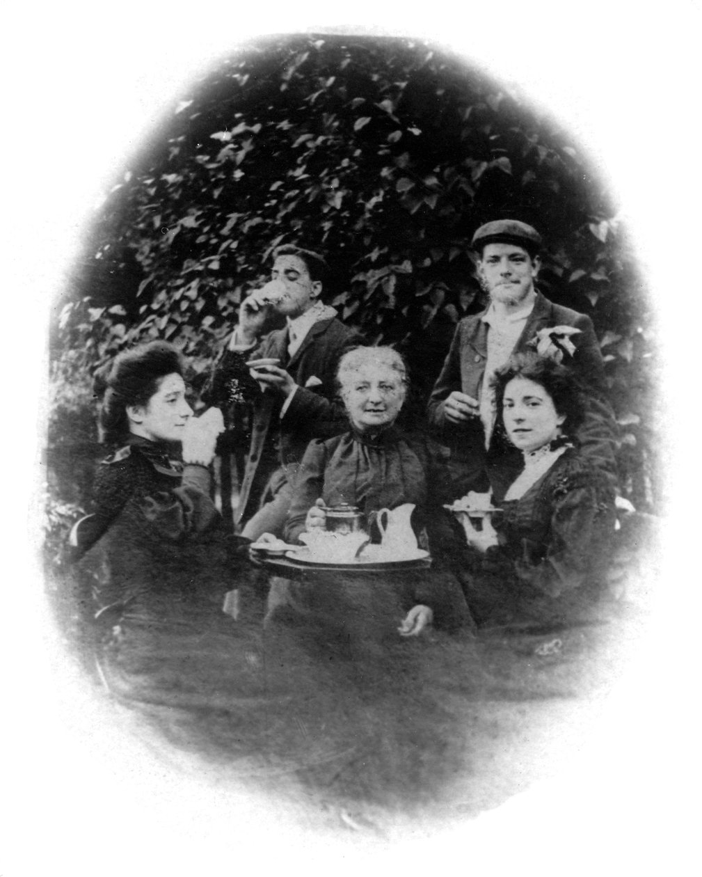 En tebjudning, San Francisco, Kalifornien, USA, tidigt 1900-tal av Unbekannt