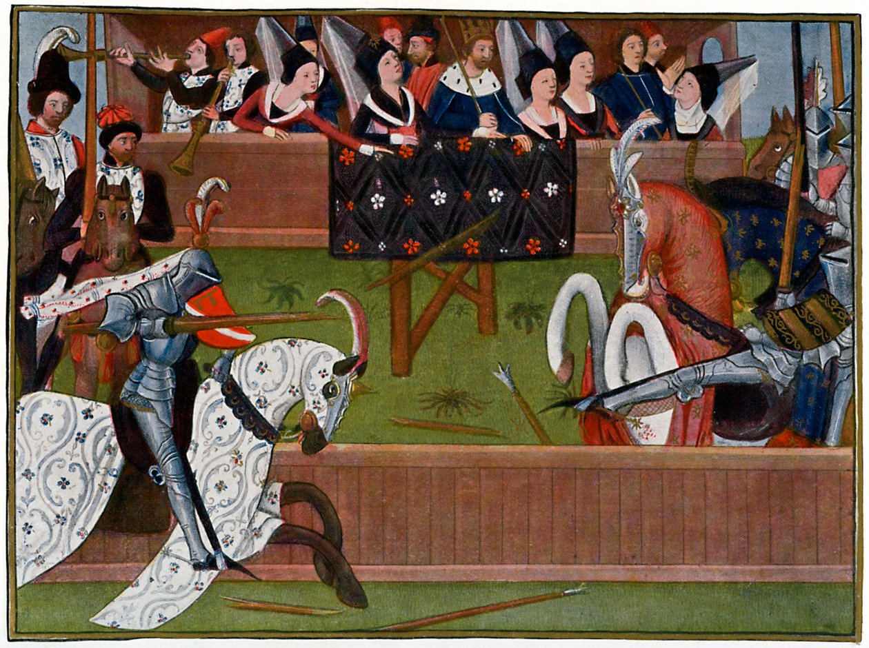 En turnering, c1350-talet, 1470 av Unbekannt