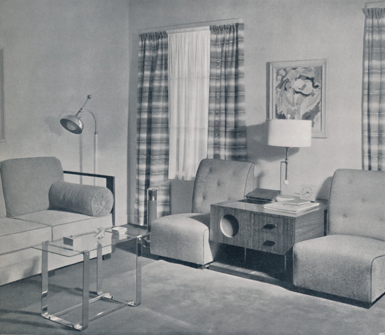 En utsikt i en tvårumslägenhet i Keeler Building, Grand Rapids, Michigan, 1935 av Unbekannt