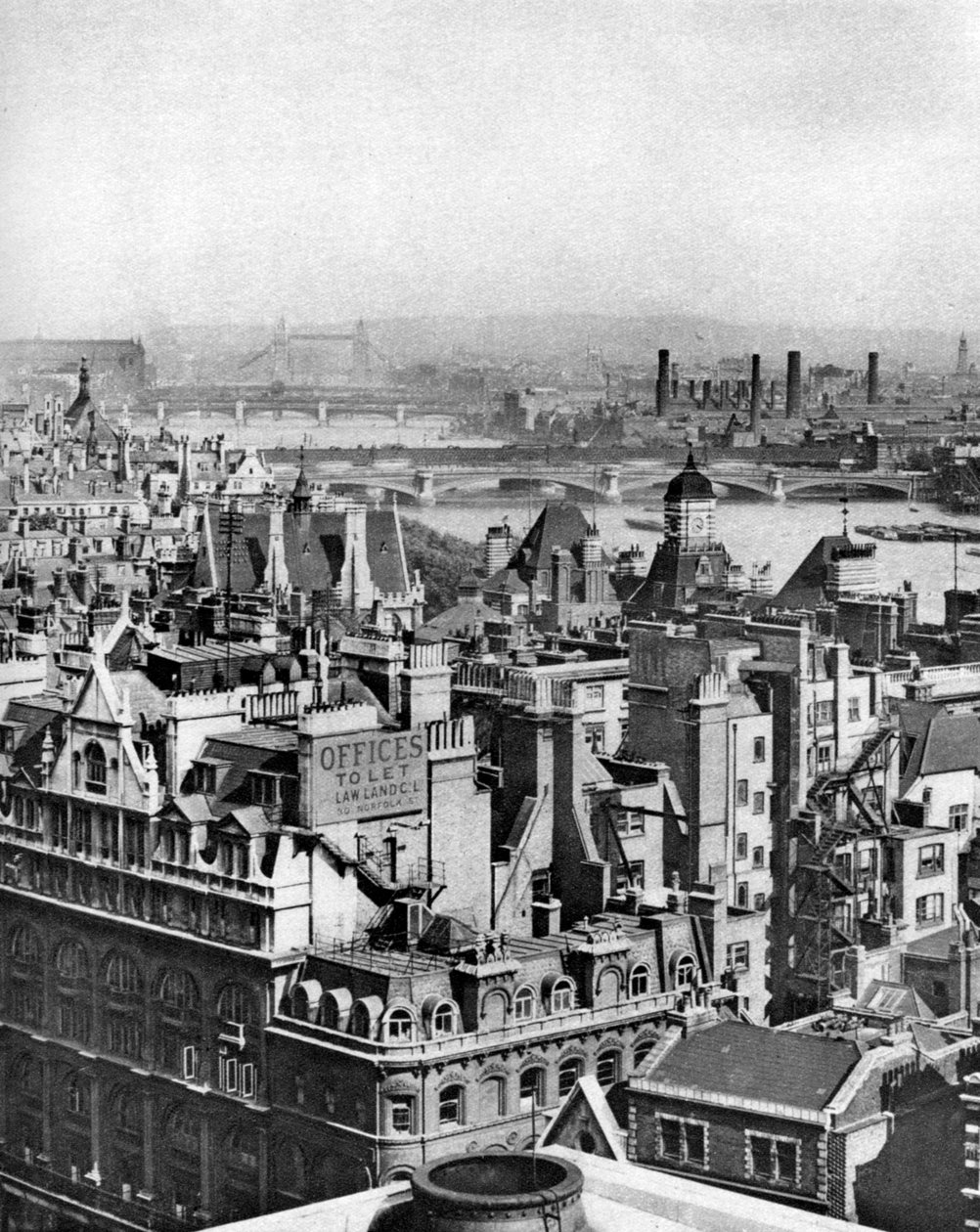 En vy sydoståt från Bush House så långt som Blackheath, London, 1926-1927 av Unbekannt