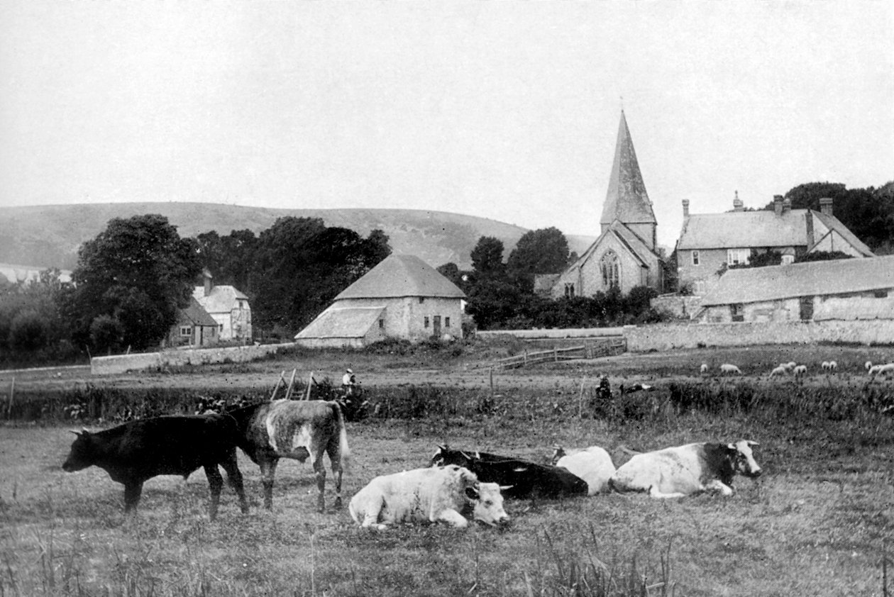 En bykyrka, 1926 av Unbekannt