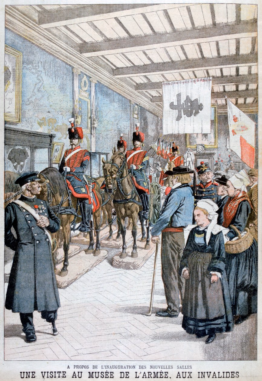 Ett besök på Armémuseet av krigsveteranerna, 1903 av Unbekannt