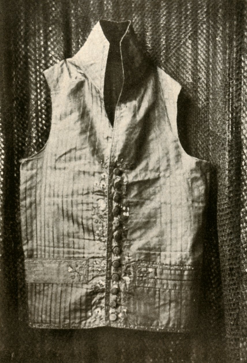 En väst som bars av greve Lemcke, c1798, 1937. av Unbekannt