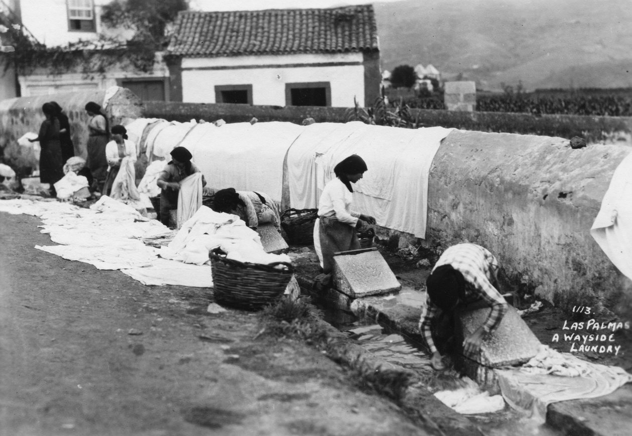 En tvättstuga, Las Palmas, Gran Canaria, Kanarieöarna, Spanien, 1900-talet av Unbekannt