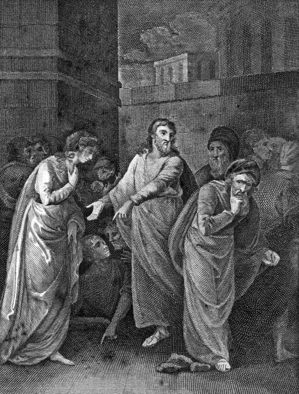 En kvinna anklagad för äktenskapsbrott, 1813 av Unbekannt