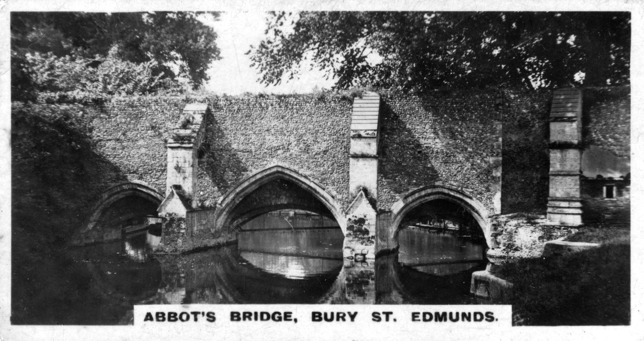Abbots Bridge, Bury St Edmunds, Suffolk, c1920-talet av Unbekannt