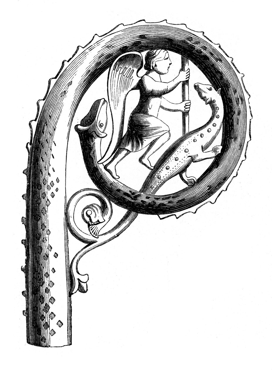 Abbots crozier, 1200-talet, 1870 av Unbekannt