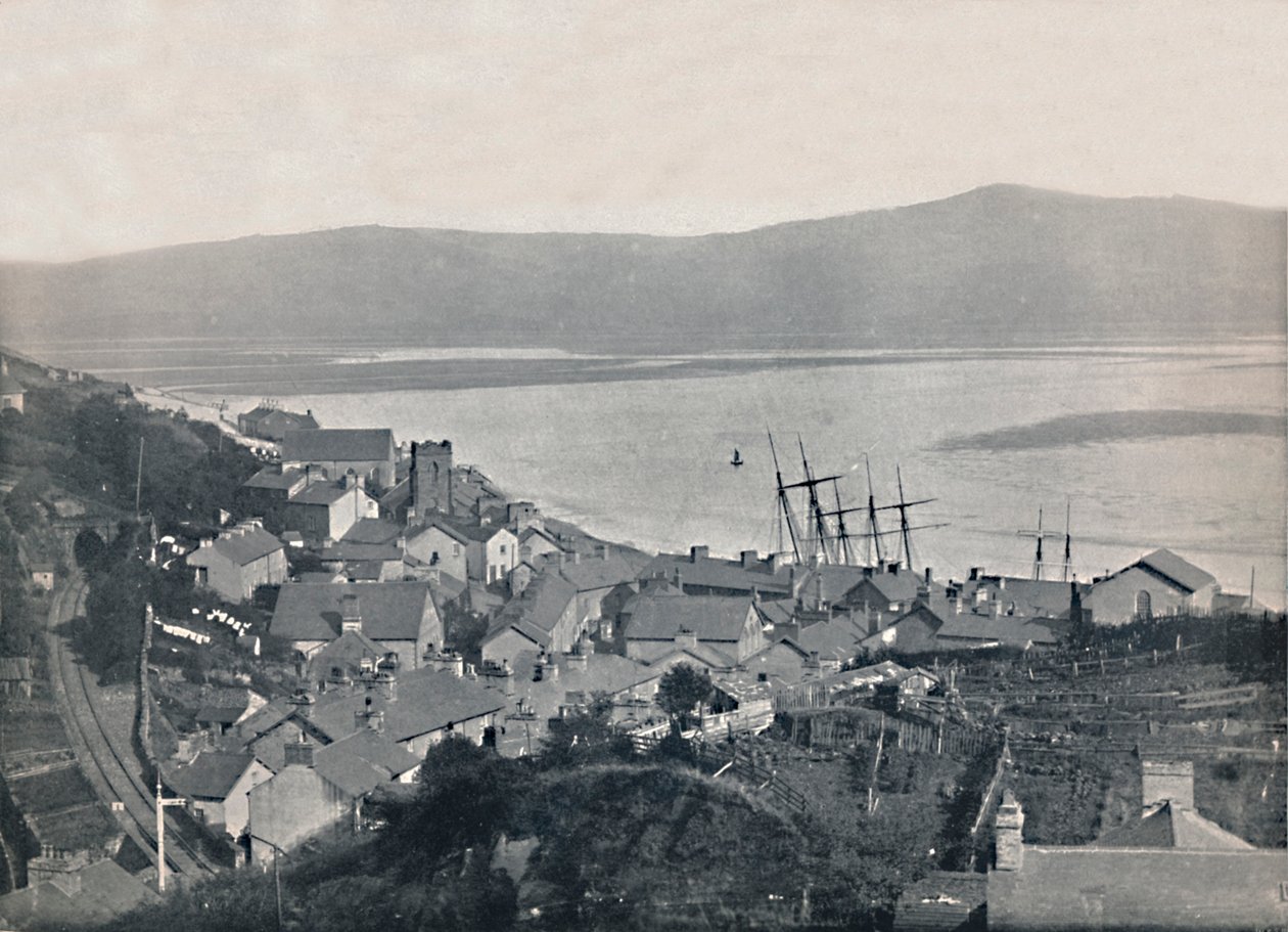 Aberdovey - Utsikt över staden och bukten, 1895 av Unbekannt