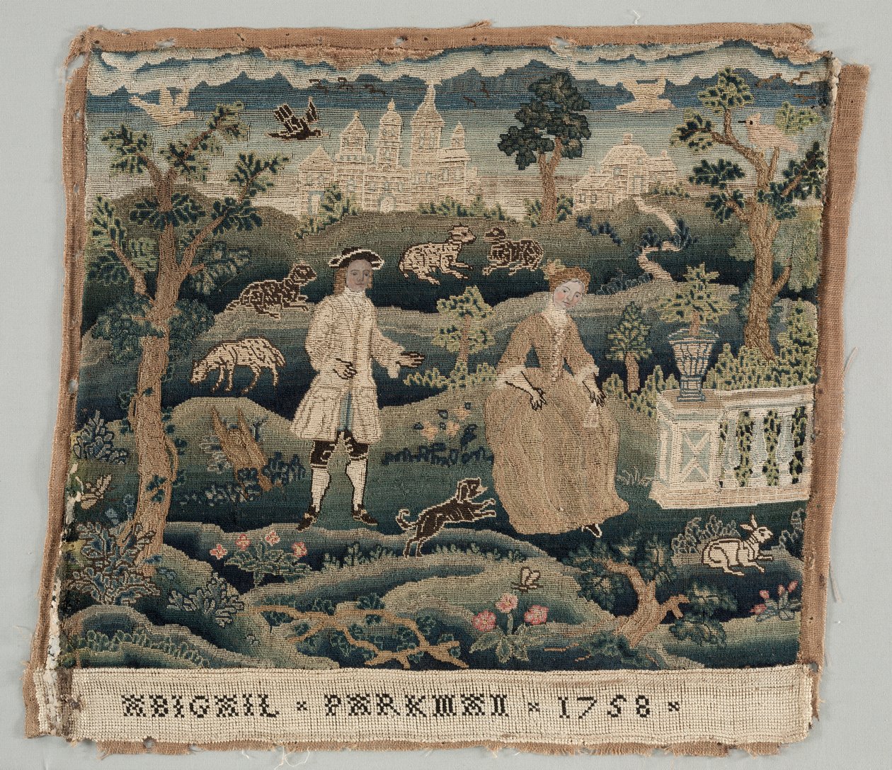 Abigail Parkman Broderi, tidigt 1700-tal. av Unbekannt