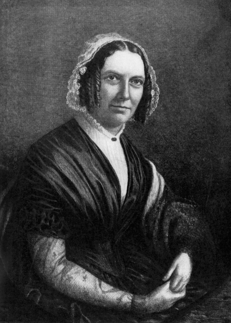 Abigail Powers Fillmore, hustru till den amerikanske presidenten Millard Fillmore, 1800-talet, 1908 av Unbekannt