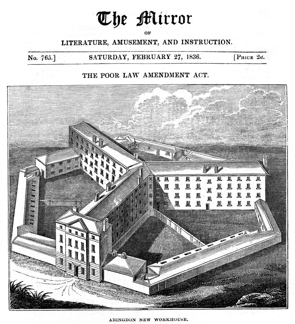 Abingdon Workhouse, Oxfordshire, byggt för Abingdon Union, 1836 av Unbekannt