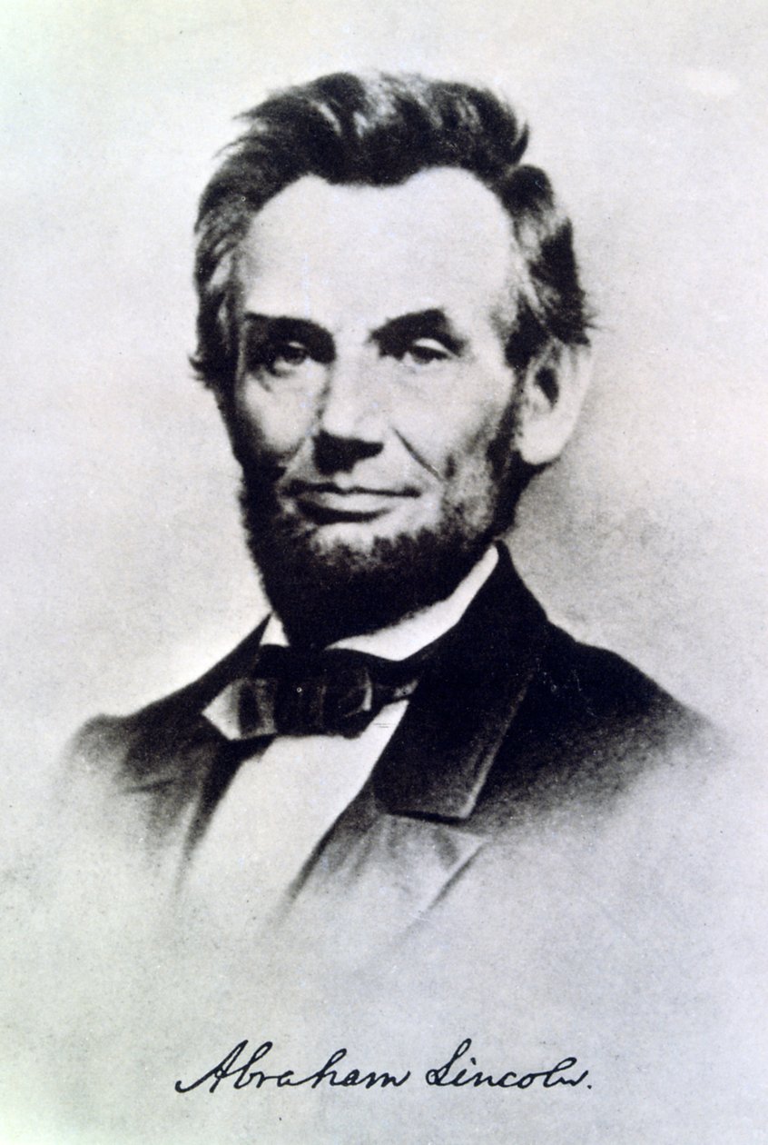 Abraham Lincoln, USA:s president, c1865 av Unbekannt