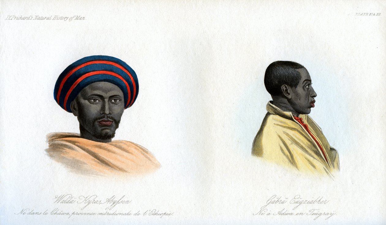 Abessiniska porträtt, 1848 av Unbekannt