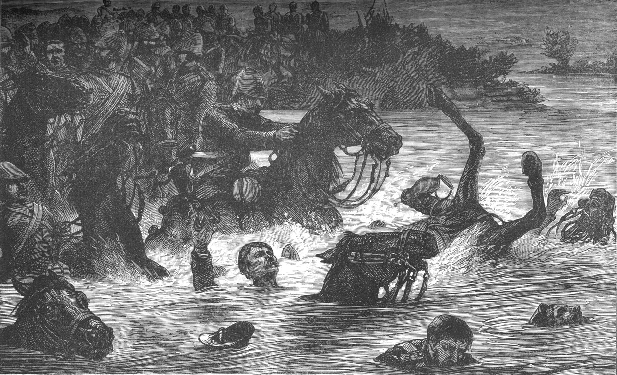 Olycka med de tionde husarerna, c1880 av Unbekannt