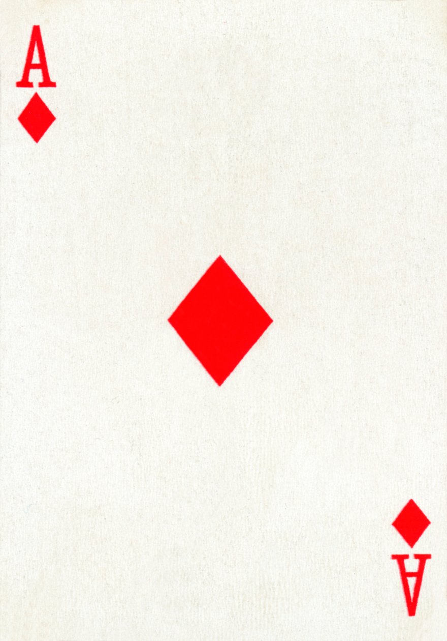 Ace of Diamonds från en kortlek med Goodall & Son Ltd.-spelkort, c1940 av Unbekannt