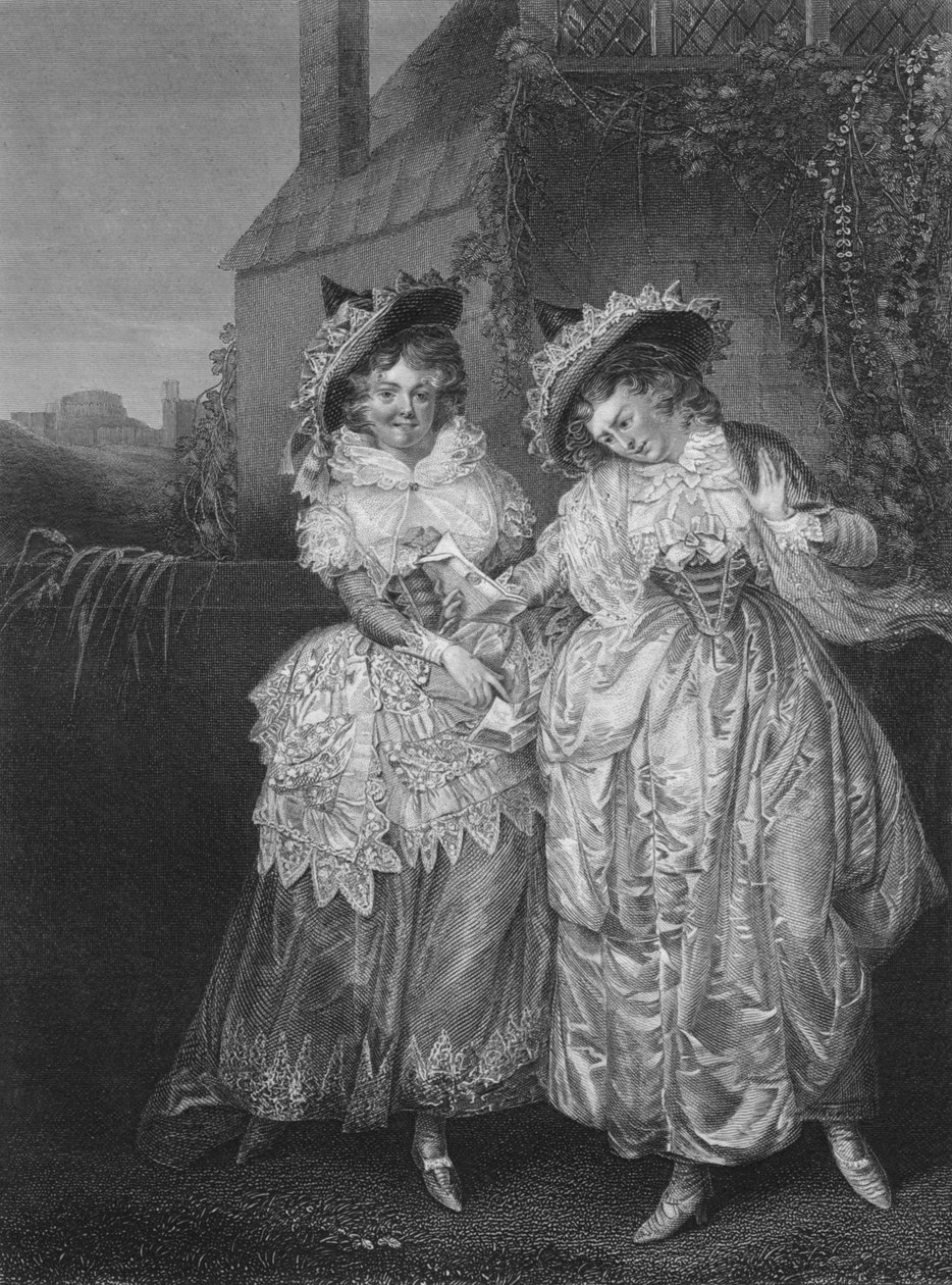 Akt II Scene i från The Merry Wives of Windsor, c1800-talet av Unbekannt
