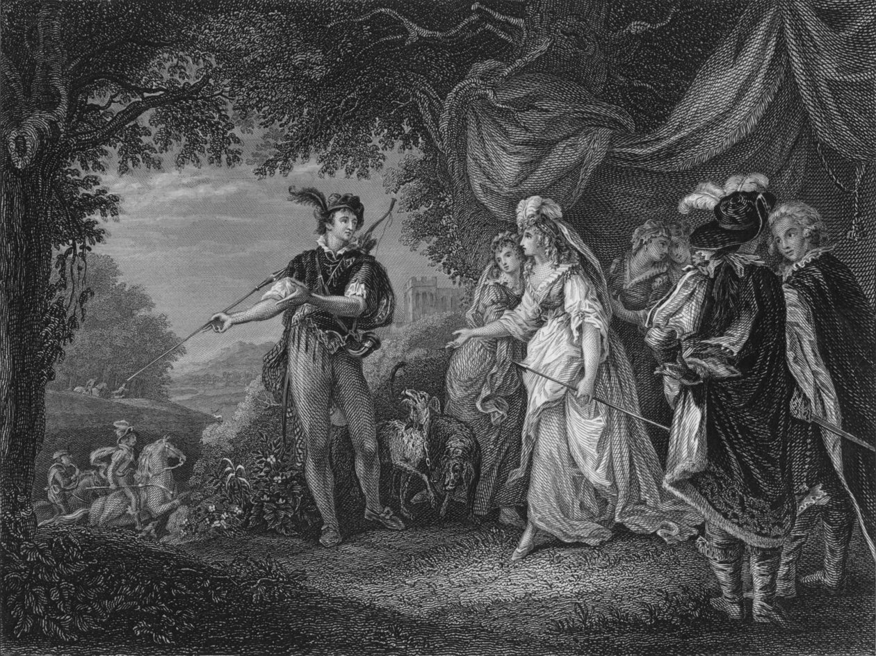 Akt IV Scene i från Loves Labor Lost, c1800-talet av Unbekannt