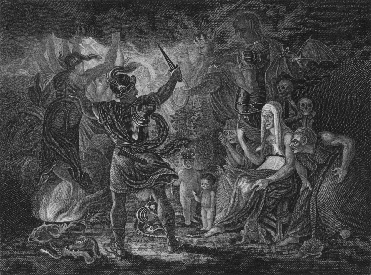 Akt IV Scen i från Macbeth, c1800-talet av Unbekannt
