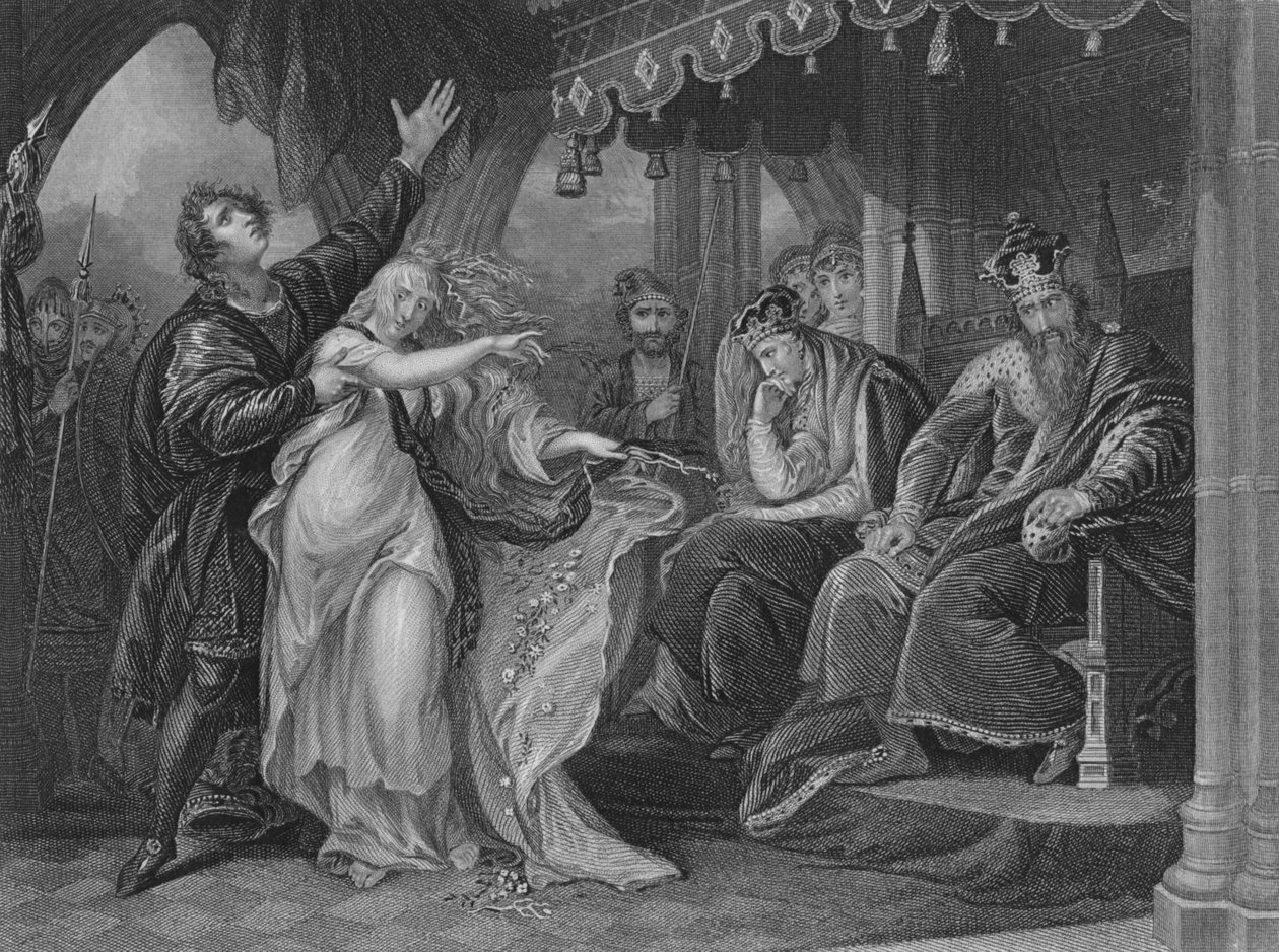 Akt IV Scen v från Hamlet, c1800-talet av Unbekannt