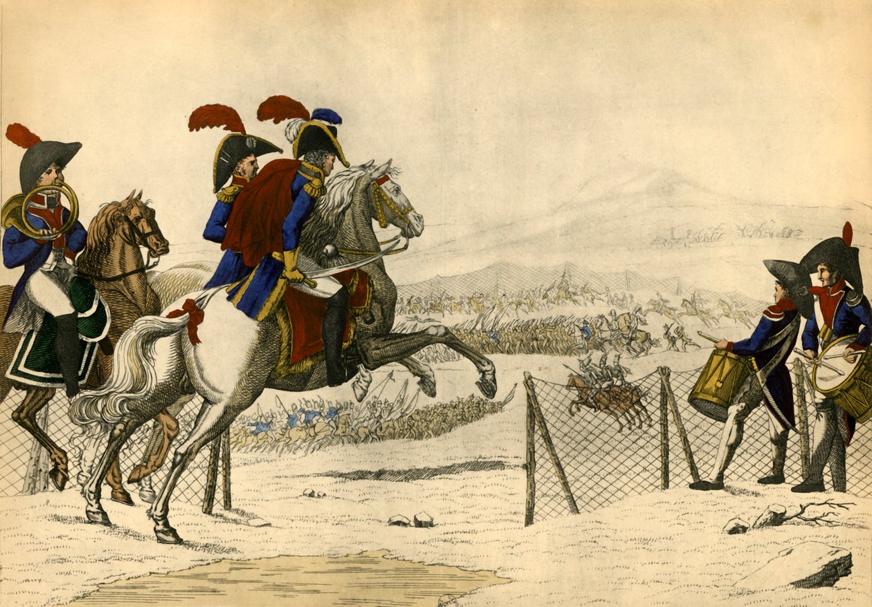 Akt III Scen VI - 50 tusen österrikare...Oh le beau coup de filet, 1805, 1921. av Unbekannt