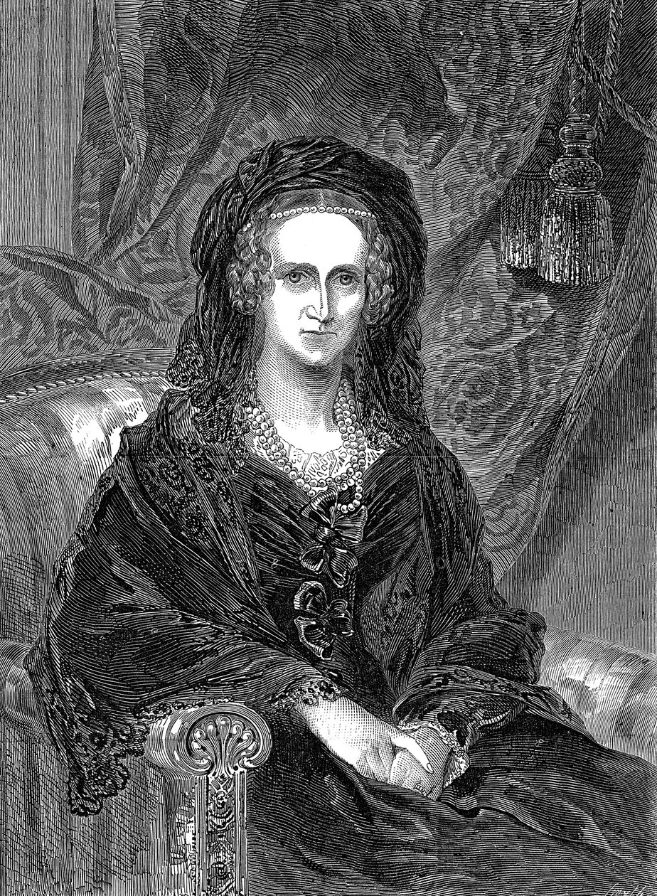 Adelaide av Saxe-Coburg Meiningen 1792-1849, tyskfödd drottning-gemål av William IV, 1849 av Unbekannt