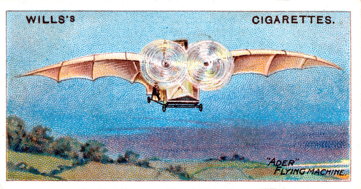 Aders flygande fågel Eole Aole, 1890 c1910 av Unbekannt