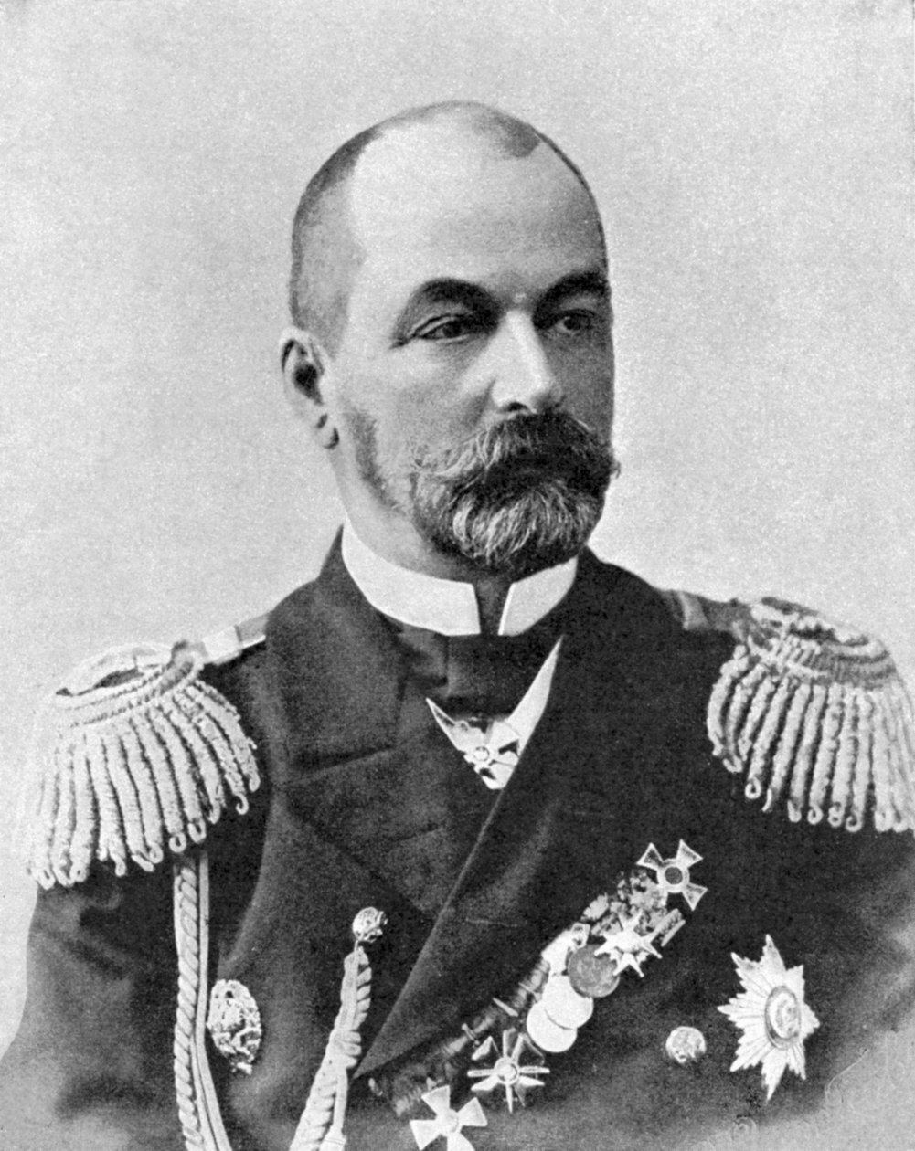 Amiral Rozhestvensky, rysk befälhavare, rysk-japanska kriget, 1904-5 av Unbekannt