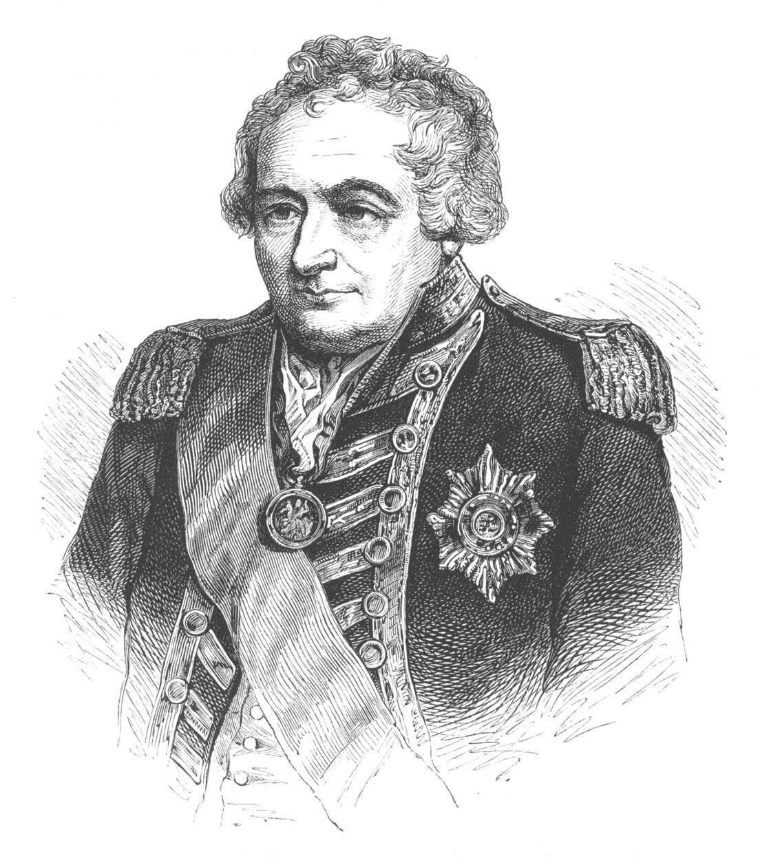 Amiral Sir John Jervis, c1880 av Unbekannt