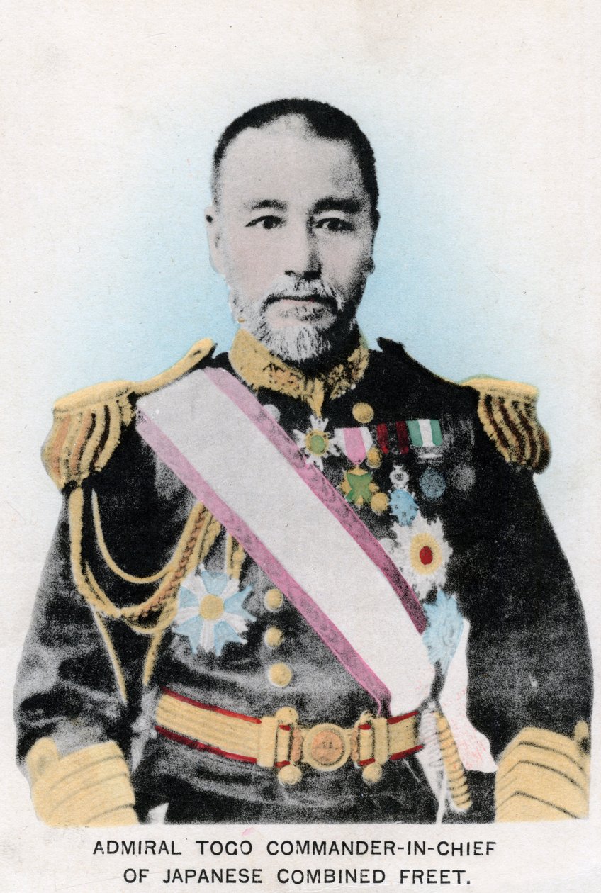 Amiral Togo, överbefälhavare för den japanska kombinerade flottan, c1903-1905 av Unbekannt