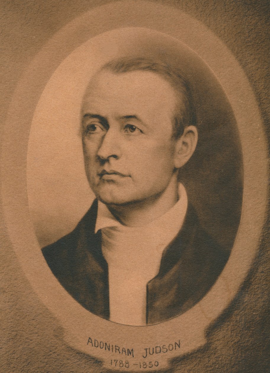 Adoniram Judson, Jr. 1788-1850, amerikansk kongregationalist och senare baptistmissionär, c1910-talet av Unbekannt